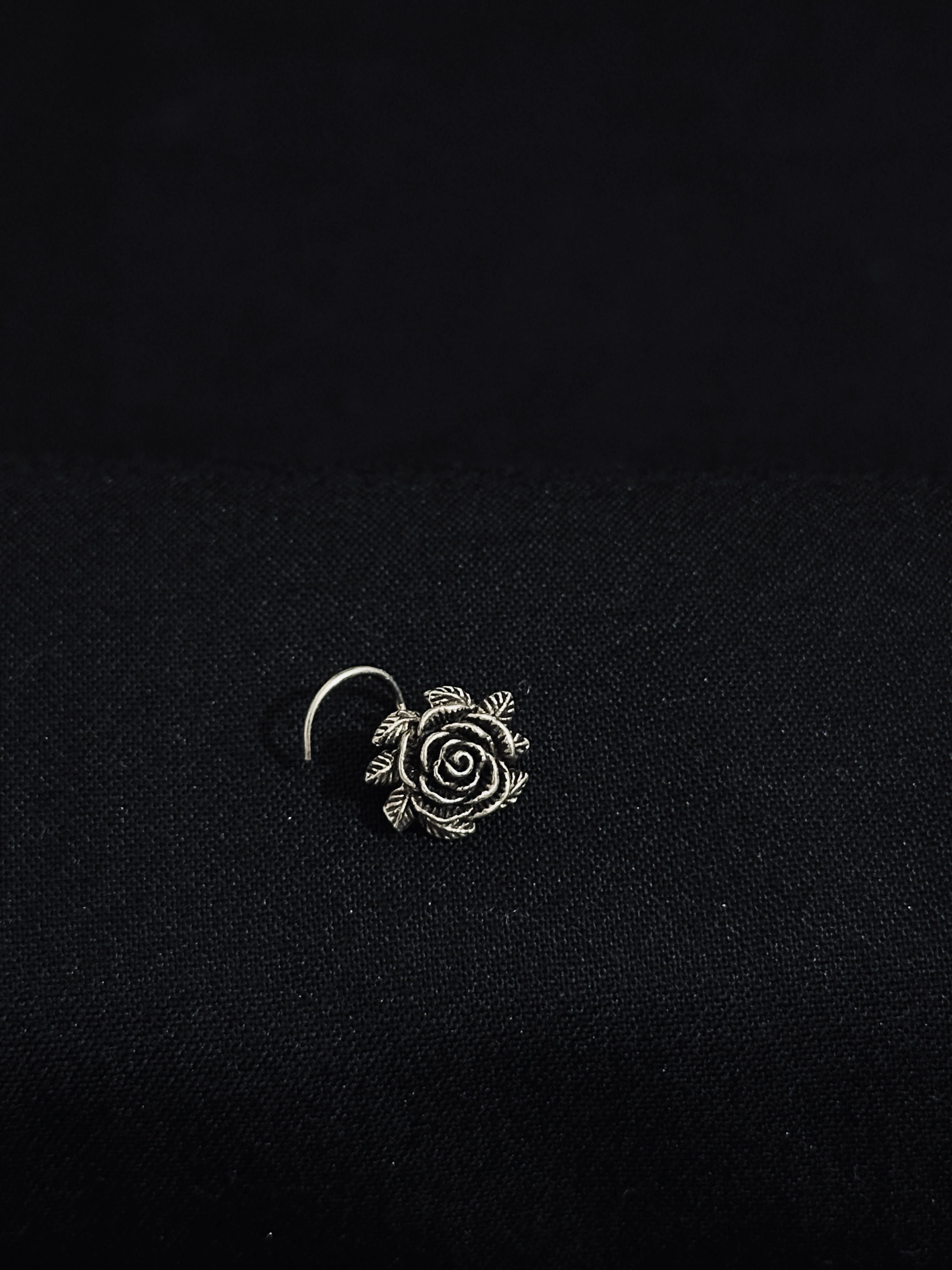 925 Sterling Silver Rose Nose Pin